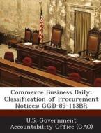Commerce Business Daily edito da Bibliogov
