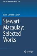 Stewart Macaulay: Selected Works edito da Springer International Publishing