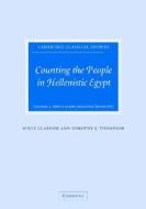 Counting The People In Hellenistic Egypt 2 Volume Hardback Set di Willy Clarysse, Dorothy J. Thompson edito da Cambridge University Press