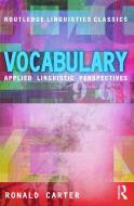 Vocabulary di Ronald Carter edito da Routledge