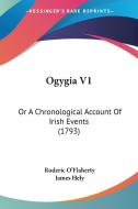 Ogygia V1 di Roderic O'Flaherty edito da Kessinger Publishing Co