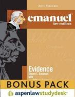 Emanuel Law Outlines: Evidence (Print + eBook Bonus Pack) di Steven Emanuel edito da Aspen Publishers
