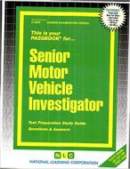 Senior Motor Vehicle Investigator di National Learning Corporation edito da National Learning Corp