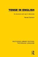 Tense In English di Renaat Declerck edito da Taylor & Francis Ltd