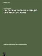 Die Gedenkenüberlieferung der Angelsachsen di Jan Gerchow edito da De Gruyter