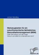 Werkzeugkasten für ein zukunftsorientiertes Betriebliches Gesundheitsmanagement (BGM) di Jochen Wendling edito da Diplomica Verlag