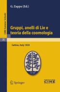 Gruppi, anelli di Lie e teoria della coomologia edito da Springer-Verlag GmbH