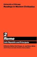 University of Chicago Readings in Western Civilization - Rome Late Republic V 2 (Paper) di Kaegi edito da University of Chicago Press