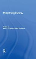 Decentralized Energy edito da Taylor & Francis Ltd