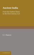 Ancient India di E. J. Rapson edito da Cambridge University Press