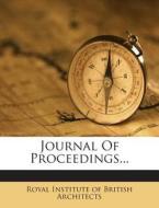 Journal of Proceedings... edito da Nabu Press