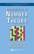 Introduction To Number Theory di Martin J. Erickson, Anthony Vazzana, David Garth edito da Taylor & Francis Inc