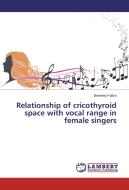 Relationship of cricothyroid space with vocal range in female singers di Beverley Pullon edito da LAP Lambert Academic Publishing