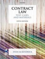 Contract Law: Text, Cases, And Materials di Ewan McKendrick edito da Oxford University Press