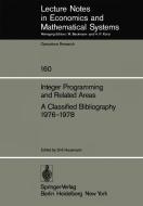 Integer Programming and Related Areas A Classified Bibliography 1976-1978 edito da Springer Berlin Heidelberg