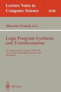 Logic Program Synthesis and Transformation edito da Springer Berlin Heidelberg