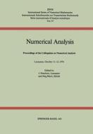 Numerical Analysis di Descloux, Marti edito da Birkhäuser Basel