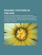 Railway Stations In Finland: Haapam Ki R di Books Llc edito da Books LLC, Wiki Series