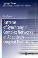 Patterns of Synchrony in Complex Networks of Adaptively Coupled Oscillators di Rico Berner edito da Springer International Publishing