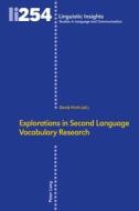 Explorations in Second Language Vocabulary Research di David Hirsh edito da Lang, Peter