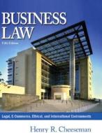 Business Law di Henry R. Cheeseman edito da Pearson Education Limited
