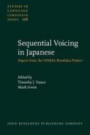 Sequential Voicing in Japanese edito da John Benjamins Publishing Co