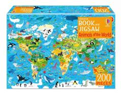 Animals Of The World Book And Jigsaw di Sam Smith edito da Usborne Publishing Ltd
