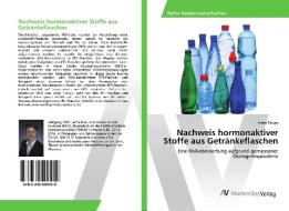 Nachweis hormonaktiver Stoffe aus Getränkeflaschen di Jonas Zaugg edito da AV Akademikerverlag