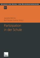 Partizipation in der Schule edito da VS Verlag für Sozialwissenschaften