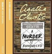 A A Murder Is Announced di Agatha Christie edito da Harpercollins Publishers
