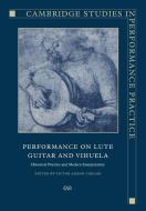 Performance on Lute, Guitar, and Vihuela edito da Cambridge University Press