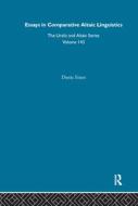 Essays in Comparative Altaic Linguistics di Denis Sinor edito da Taylor & Francis Ltd