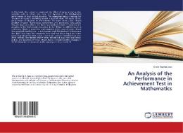An Analysis of the Performance in Achievement Test in Mathematics di Gloria Sophia Jaso edito da LAP Lambert Academic Publishing