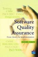 Software Quality Assurance di Daniel Galin edito da Pearson Education (us)