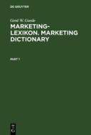 Marketing-Lexikon. Marketing Dictionary di Gerd W. Goede edito da De Gruyter Oldenbourg