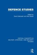 Defence Studies di DAVID GALBREATH edito da Taylor & Francis