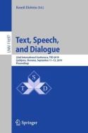 Text, Speech, and Dialogue edito da Springer International Publishing