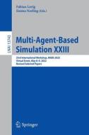 Multi-Agent-Based Simulation XXIII edito da Springer International Publishing