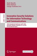 Innovative Security Solutions for Information Technology and Communications edito da Springer Nature Switzerland