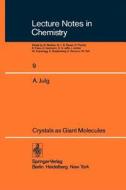 Crystals as Giant Molecules di A. Julg edito da Springer Berlin Heidelberg