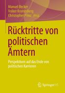 Rücktritte von politischen Ämtern edito da Springer-Verlag GmbH