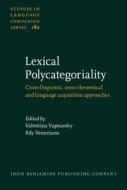 Lexical Polycategoriality edito da John Benjamins Publishing Co