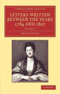Letters Written Between the Years 1784 and 1807 di Anna Seward edito da Cambridge University Press