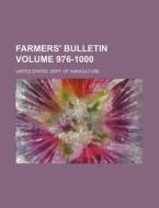 Farmers' Bulletin Volume 976-1000 di United States Department of Agriculture, United States Dept of Agriculture edito da Rarebooksclub.com
