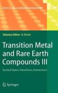 Transition Metal and Rare Earth Compounds III edito da Springer Berlin Heidelberg