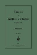 Chronik des Deutschen Forstwesens im Jahre 1881 di Werner Weise edito da Springer Berlin Heidelberg