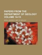 Papers from the Department of Geology Volume 14-15 di McGill University Dept of Geology edito da Rarebooksclub.com