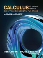 Calculus of a Single Variable: Early Transcendental Functions di Ron Larson edito da CENGAGE LEARNING