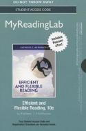 Efficient and Flexible Reading Student Access Code di Kathleen T. McWhorter edito da Longman Publishing Group
