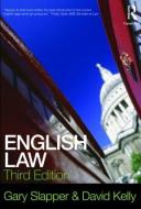 English Law di Gary Slapper, David Kelly edito da Taylor & Francis Ltd